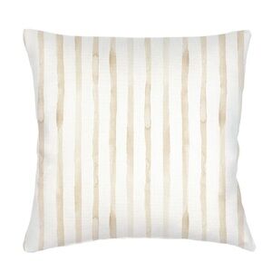 Anaya Riviera Striped Linen Euro Pillow with down insert / 26” x 26” - NWT